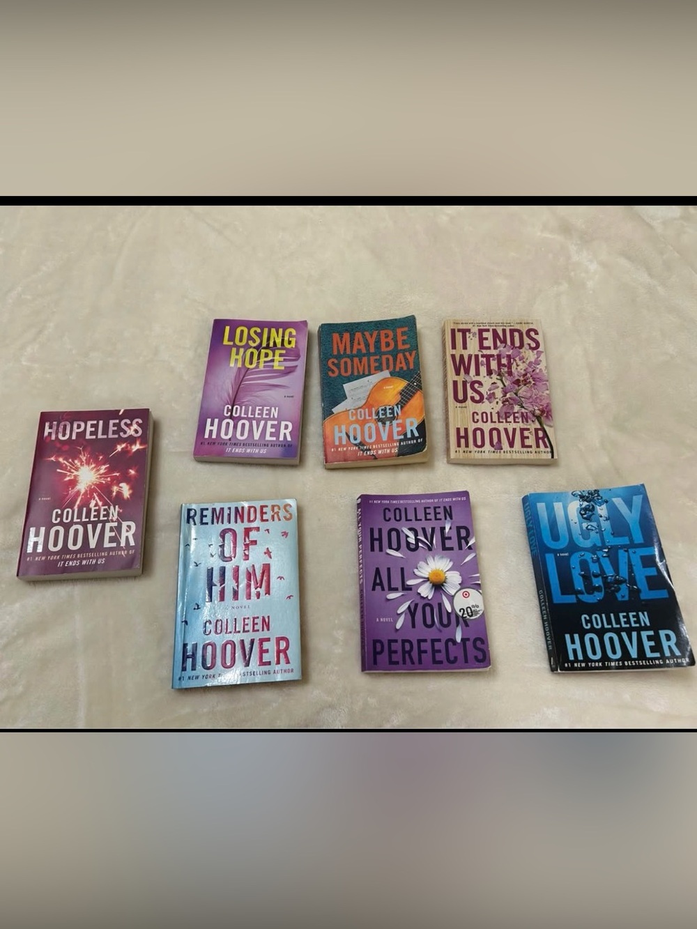 Paperback Book Set - Purple, Blue, Teal, Pink, Orange